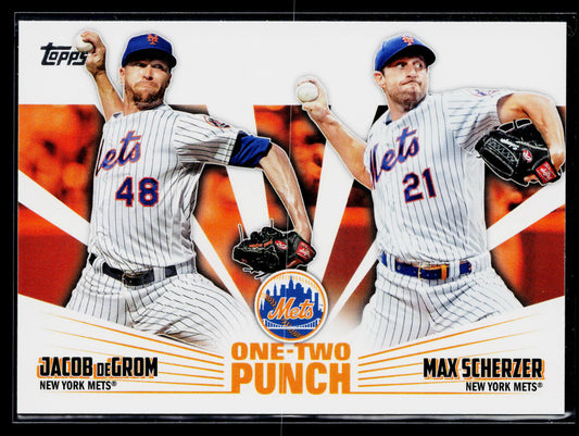 2023 Topps Jacob deGrom / Max Scherzer One-Two Punch #12P-15