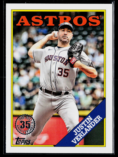 2023 Justin Verlander 1988 Topps Baseball 35th Anniversary (Series One) #T88-13