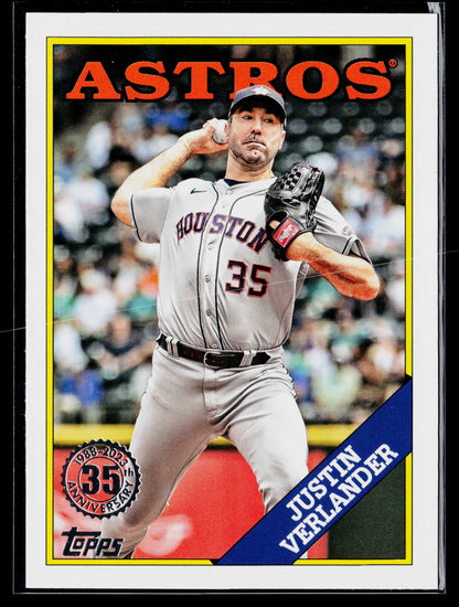 2023 Justin Verlander 1988 Topps Baseball 35th Anniversary (Series One) #T88-13