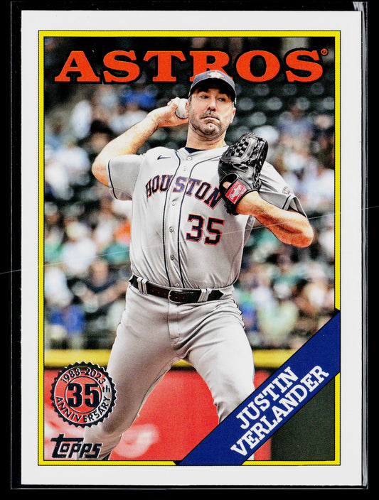 2023 Justin Verlander 1988 Topps Baseball 35th Anniversary (Series One) #T88-13