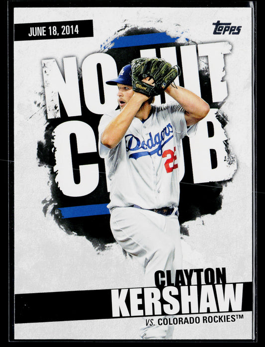 2022 Topps Clayton Kershaw No-Hit Club #NHC-1
