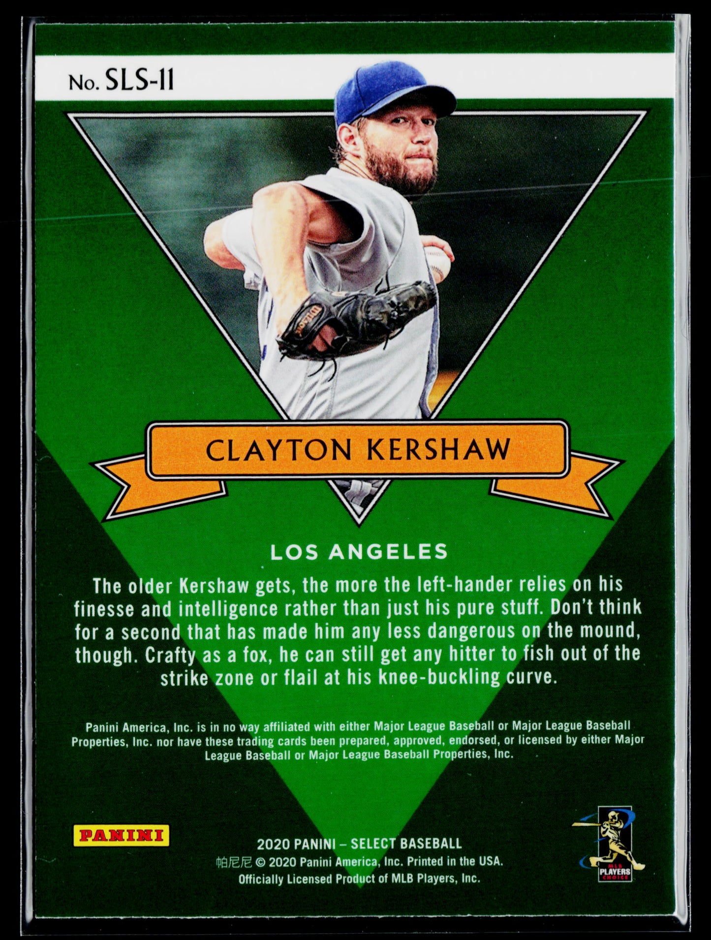 2020 Panini Select Clayton Kershaw Select Stars #SLS-11