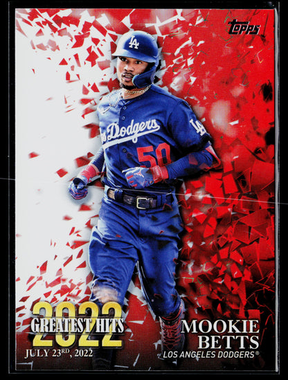 2023 Topps Mookie Betts 2022 Greatest Hits #22GH-4