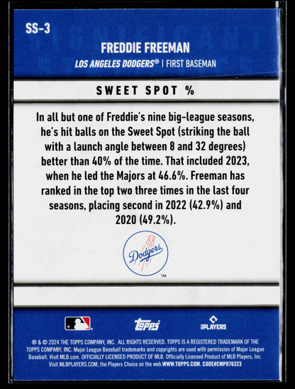 2024 Topps Freddie Freeman Significant Statistics #SS-3