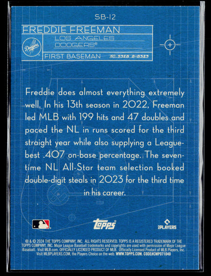 2024 Topps Freddie Freeman Superstar Blueprint #SB-12