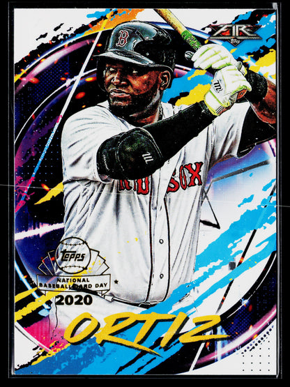 2020 Topps Chrome David Ortiz Topps Fire NBCD Preview #FP-8