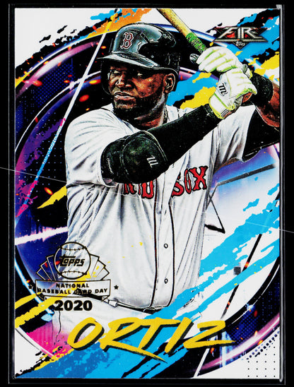 2020 Topps Chrome David Ortiz Topps Fire NBCD Preview #FP-8