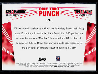 2023 Topps Greg Maddux / Tom Glavine One-Two Punch #12P-1
