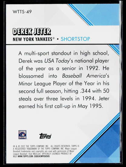 2022 Topps Derek Jeter Welcome to the Show #WTTS-49