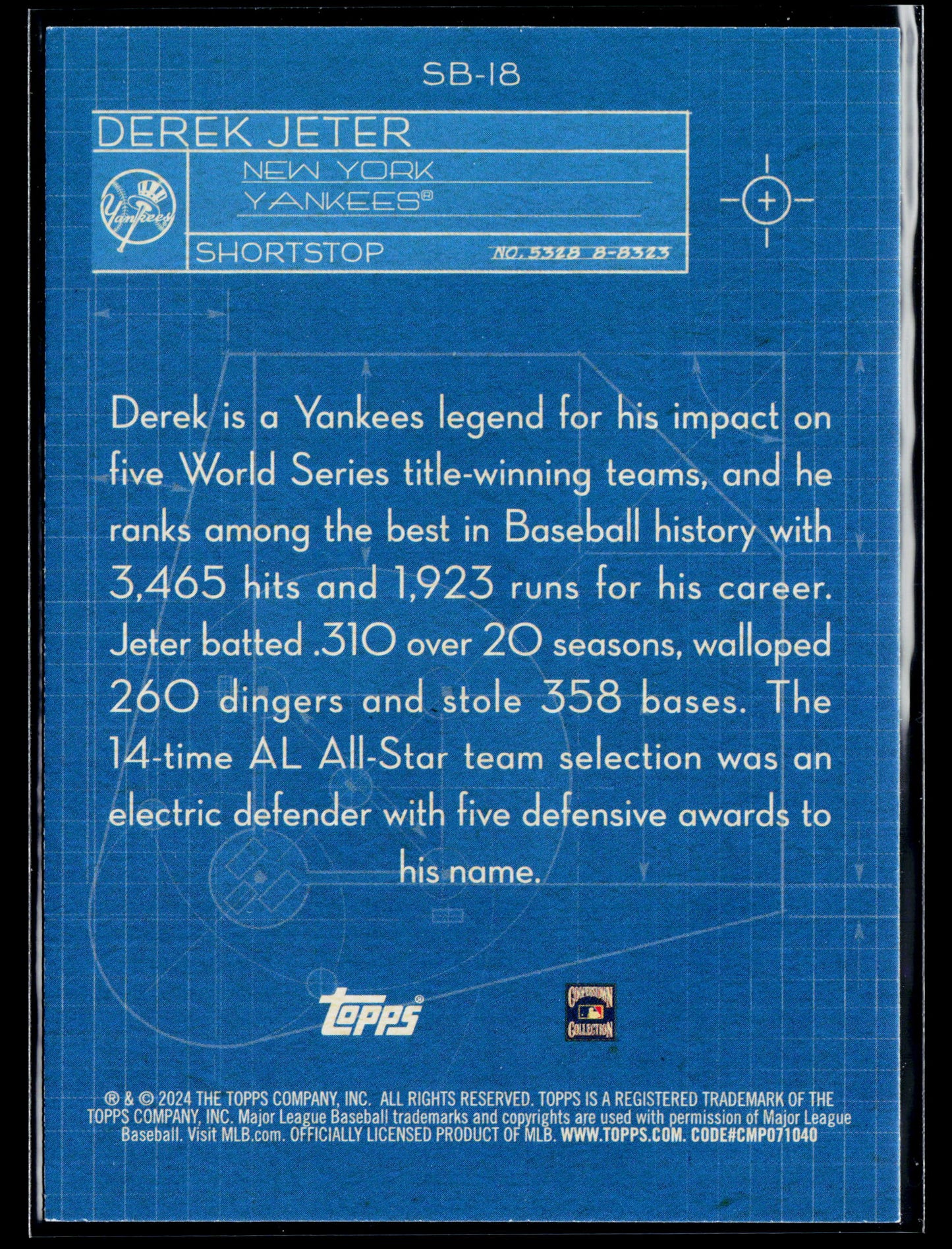 2024 Topps Derek Jeter Superstar Blueprint #SB-18