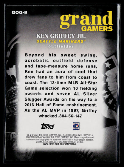 2024 Topps Ken Griffey Jr. Grand Gamers #GOG-9