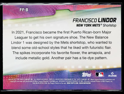 2022 Topps Francisco Lindor Flashiest Feet #FF-8