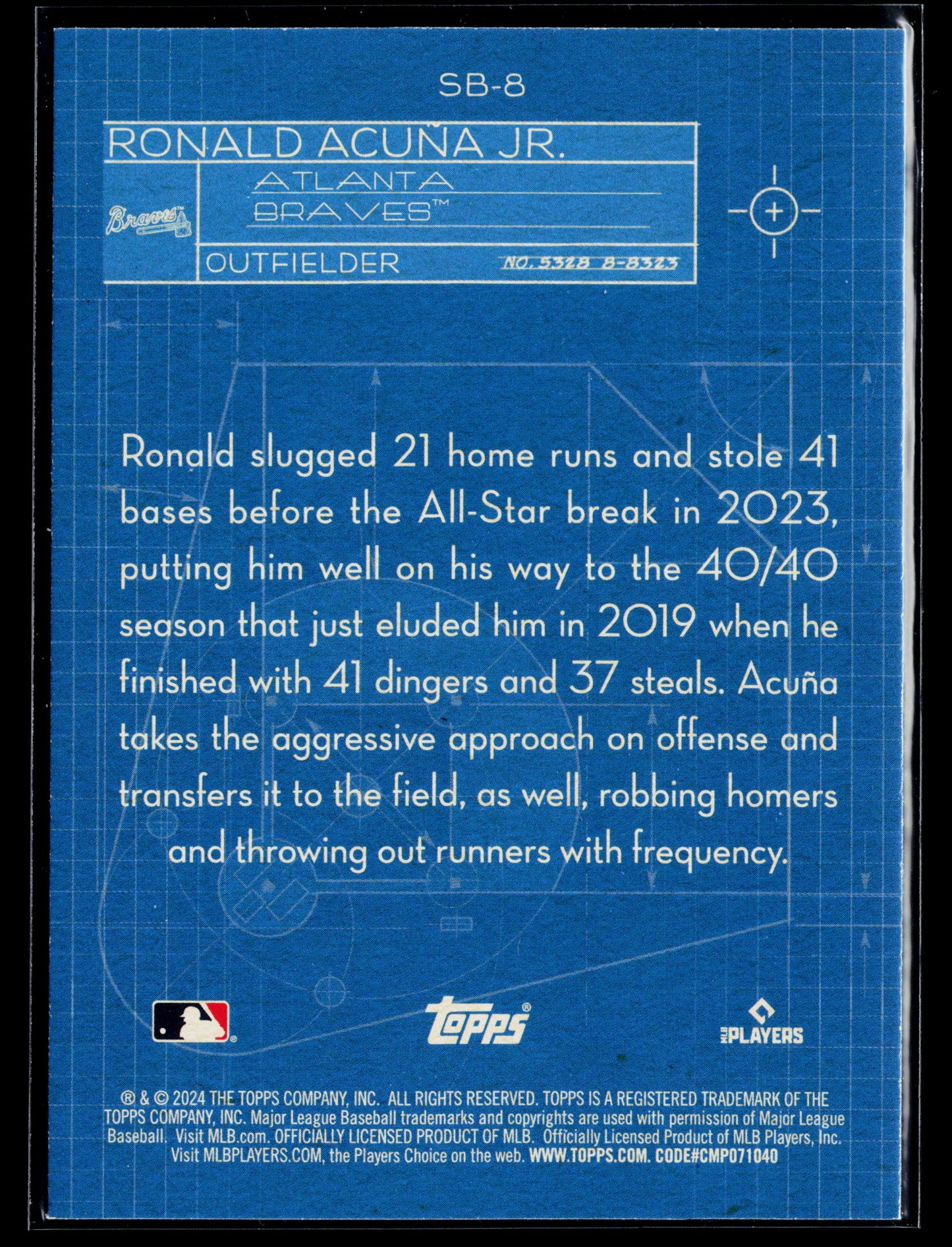 2024 Topps Ronald Acuña Jr. Superstar Blueprint #SB-8