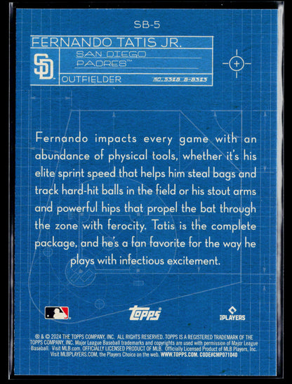 2024 Topps Fernando Tatis Jr. Superstar Blueprint #SB-5