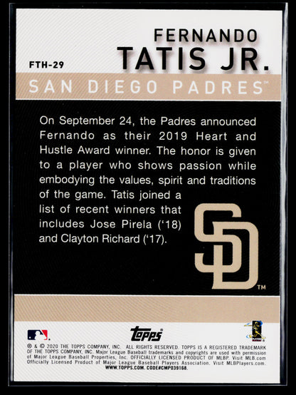 2020 Topps Fernando Tatis Jr. Fernando Tatis Jr. Highlights #FTH-29