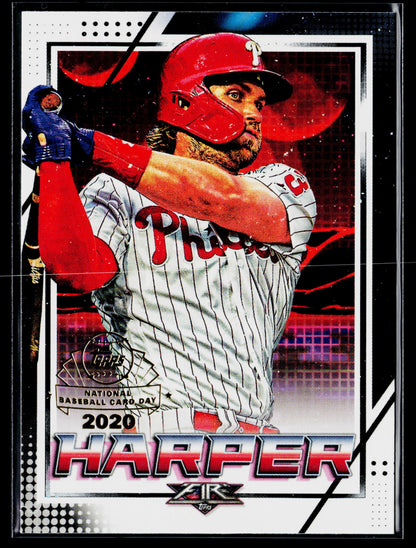 2020 Topps Chrome Bryce Harper Topps Fire NBCD Preview #FP-7