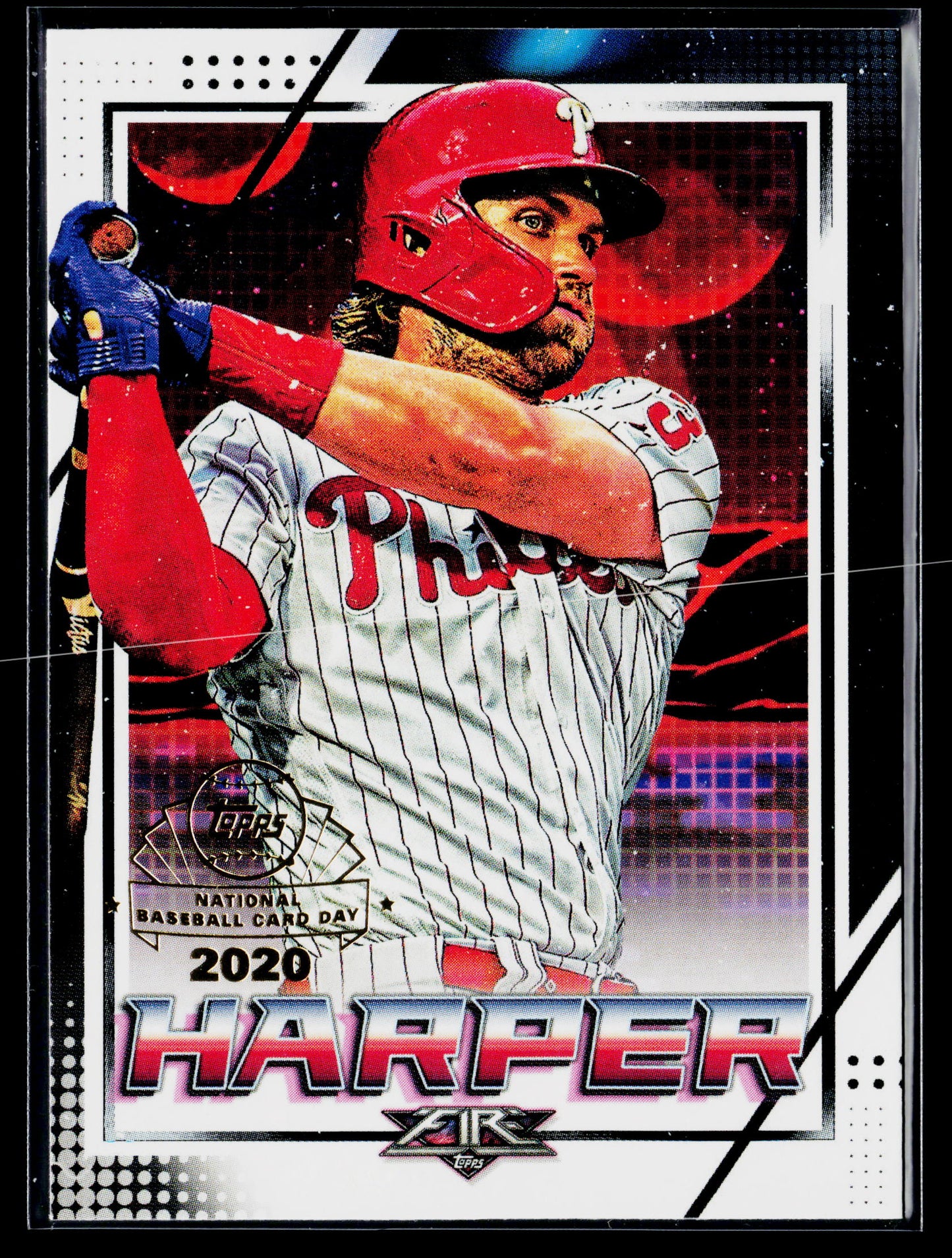 2020 Topps Chrome Bryce Harper Topps Fire NBCD Preview #FP-7