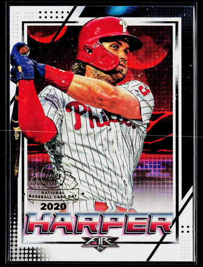 2020 Topps Chrome Bryce Harper Topps Fire NBCD Preview #FP-7