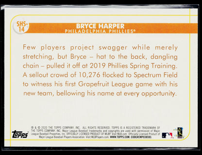 2020 Topps Opening Day Bryce Harper Spring Has Sprung #SHS-14