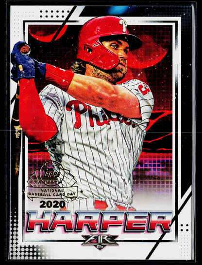 2020 Topps Chrome Bryce Harper Topps Fire NBCD Preview #FP-7