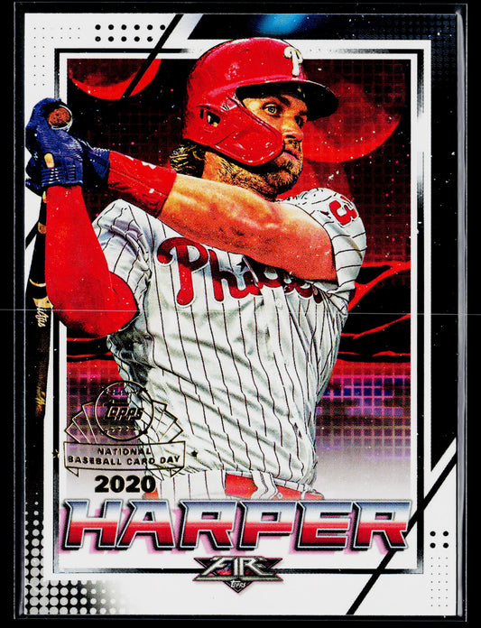 2020 Topps Chrome Bryce Harper Topps Fire NBCD Preview #FP-7