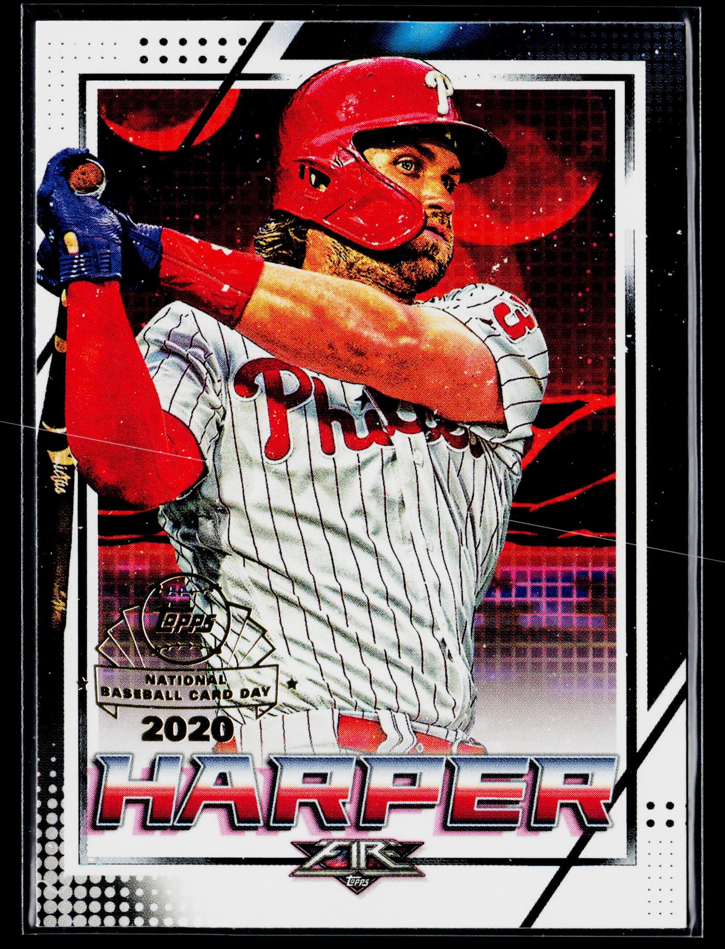 2020 Topps Chrome Bryce Harper Topps Fire NBCD Preview #FP-7
