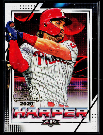 2020 Topps Chrome Bryce Harper Topps Fire NBCD Preview #FP-7