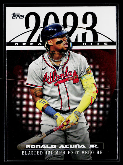 2024 Topps Ronald Acuña Jr. 2023 Greatest Hits #23GH-8