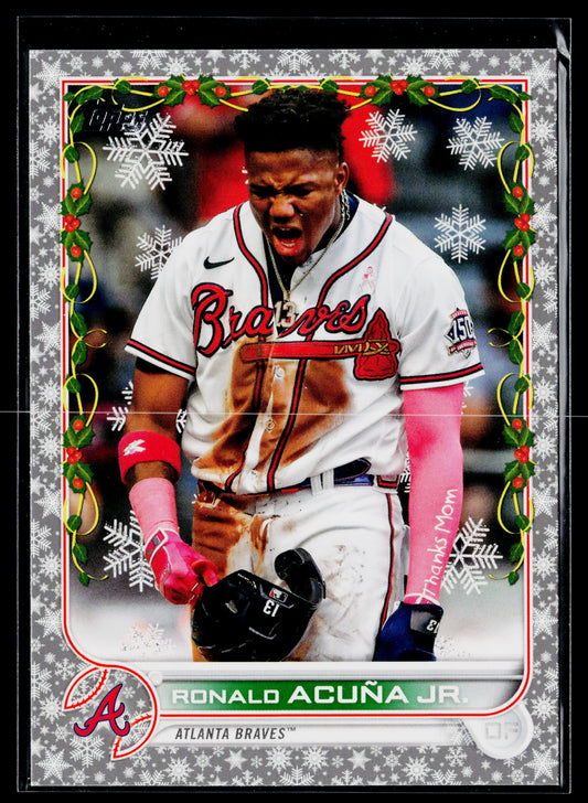 2022 Topps Holiday Ronald Acuña Jr. Metallic #HW88