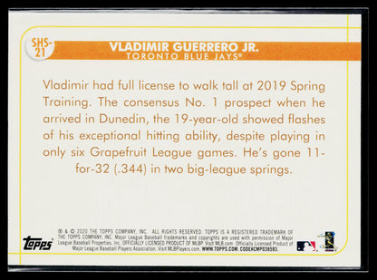 2020 Topps Opening Day Vladimir Guerrero Jr. Spring Has Sprung #SHS-21