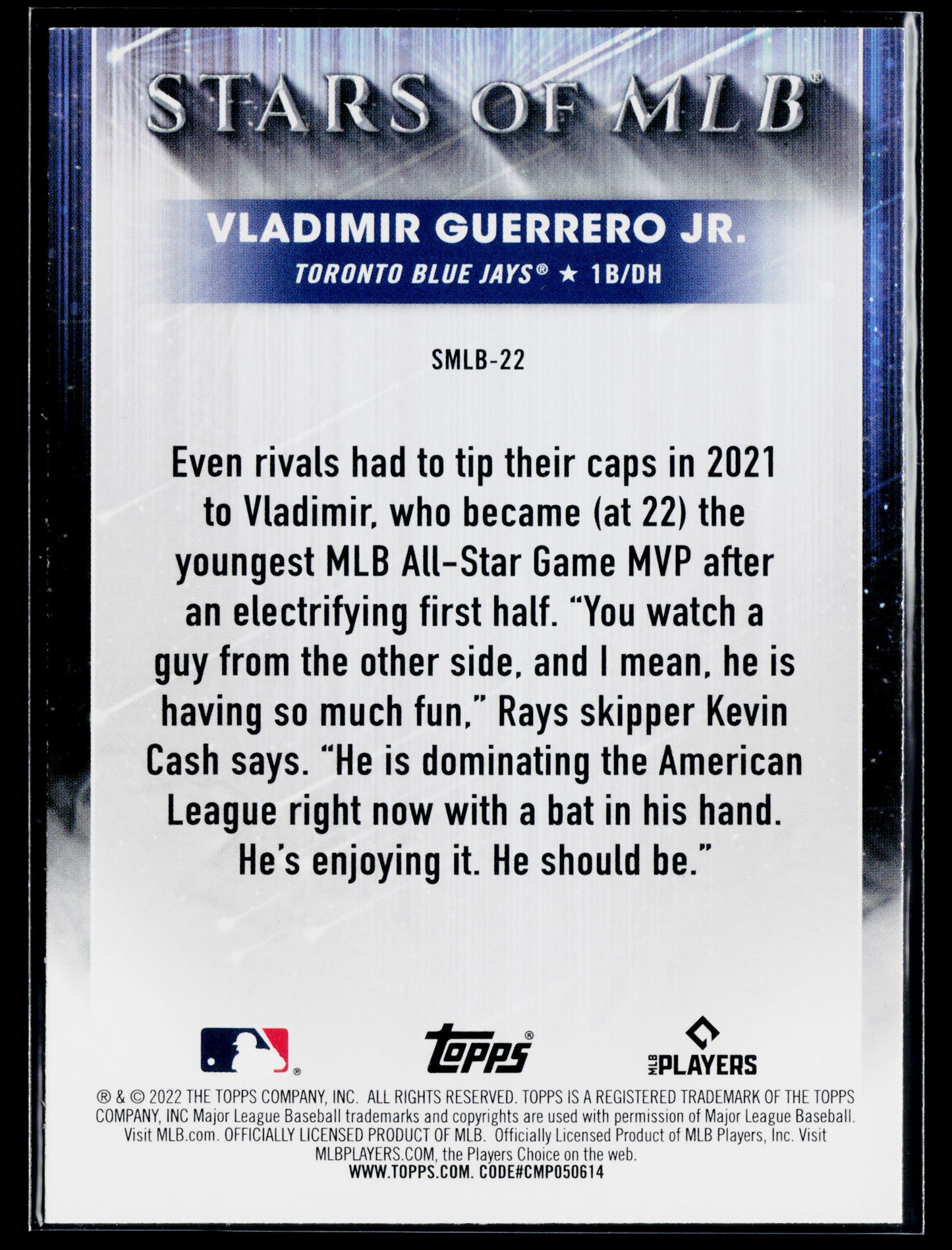 2022 Topps Vladimir Guerrero Jr. Stars of MLB #SMLB-22