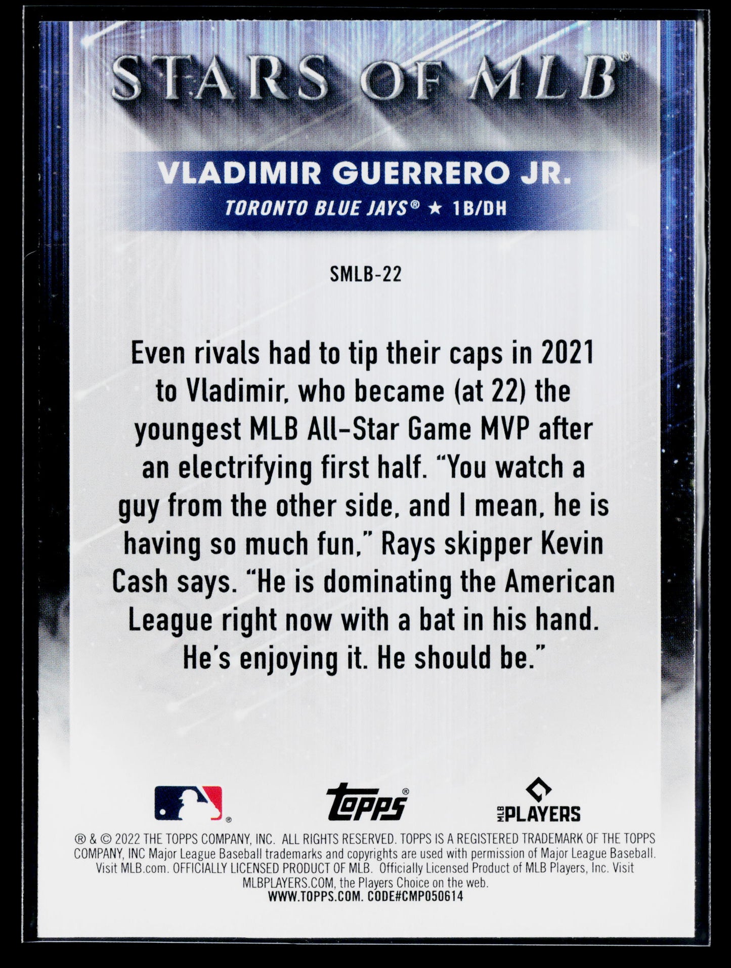 2022 Topps Vladimir Guerrero Jr. Stars of MLB #SMLB-22