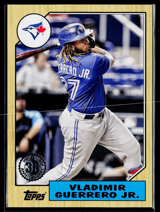2022 Vladimir Guerrero Jr. 1987 Topps 35th Anniversary (Series One) #T87-80