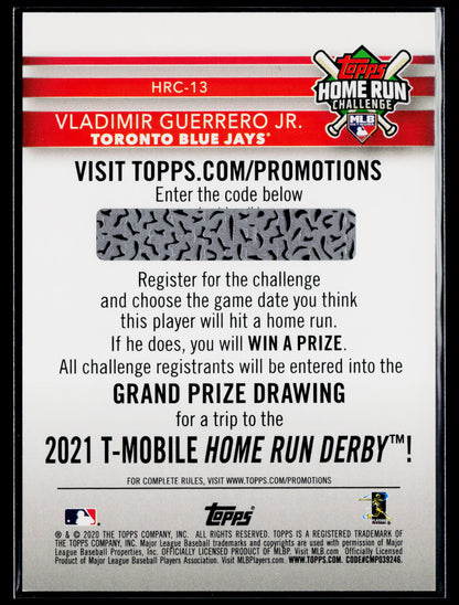 2020 Topps Vladimir Guerrero Jr. Home Run Challenge (Series Two) #HRC-13