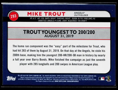 2020 Topps Big League Mike Trout #293