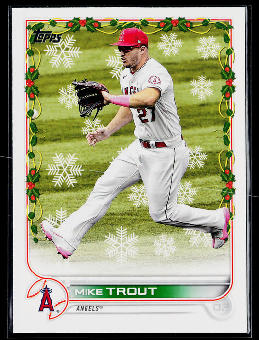 2022 Topps Holiday Mike Trout #HW50