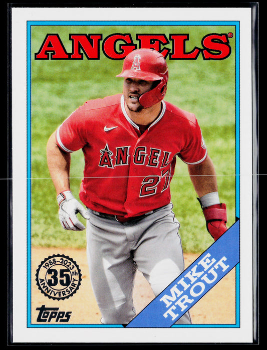 2023 Topps Mike Trout 1988 Topps Baseball 35th Anniversary (Series One) #T88-45