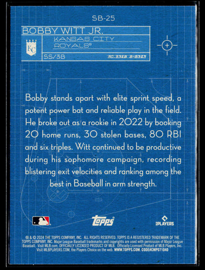 2024 Topps Bobby Witt Jr. Superstar Blueprint #SB-25