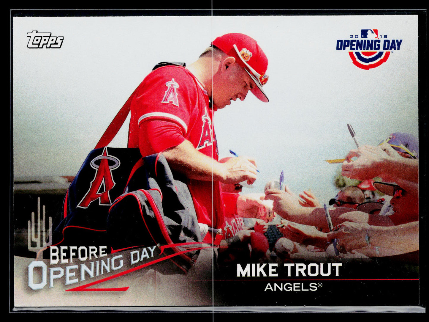 2018 Topps Opening Day Mike Trout Before Opening Day #BOD-MT