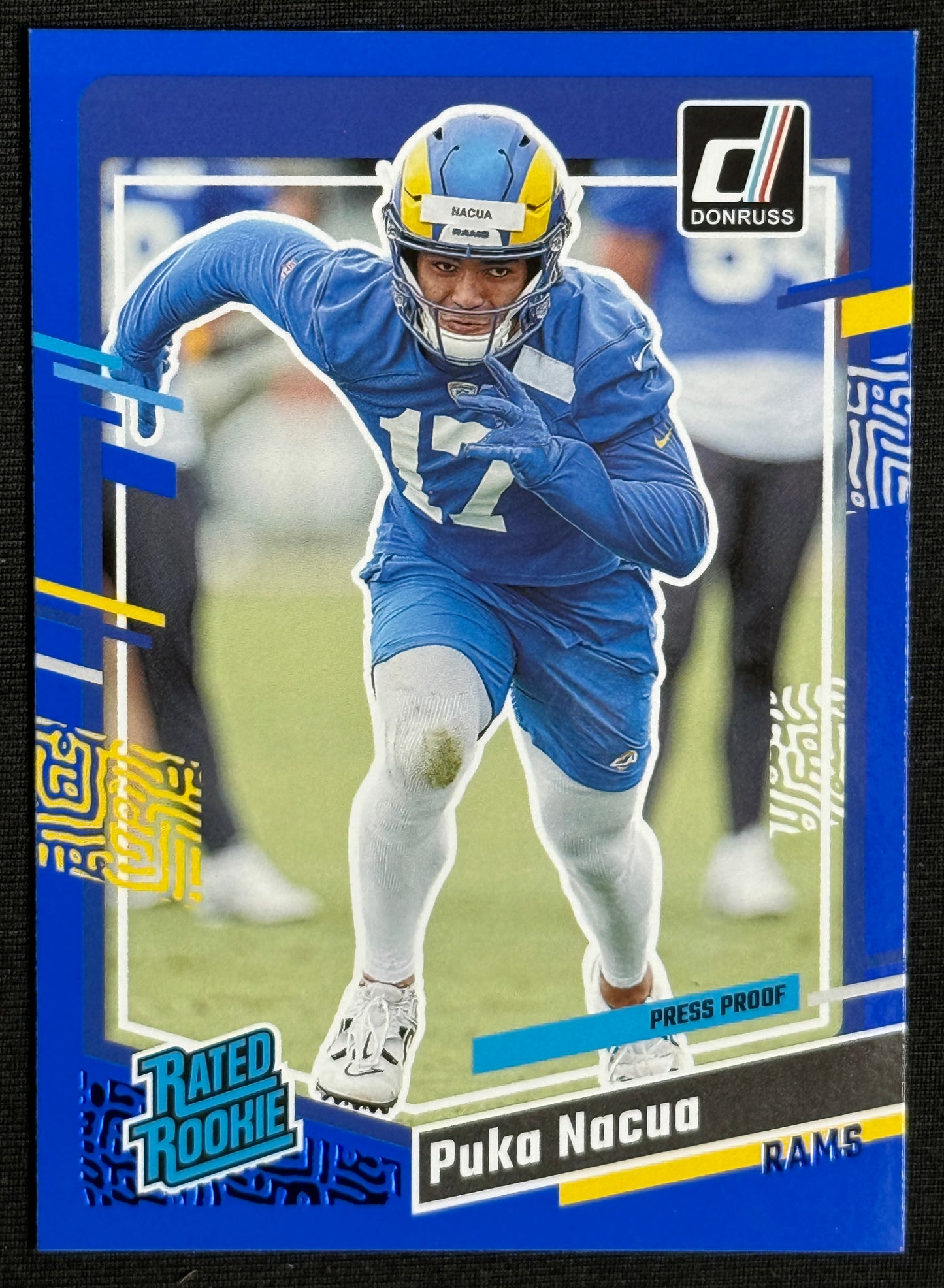 2023 Donruss Puka Nacua Rookie Press Proof Blue #357