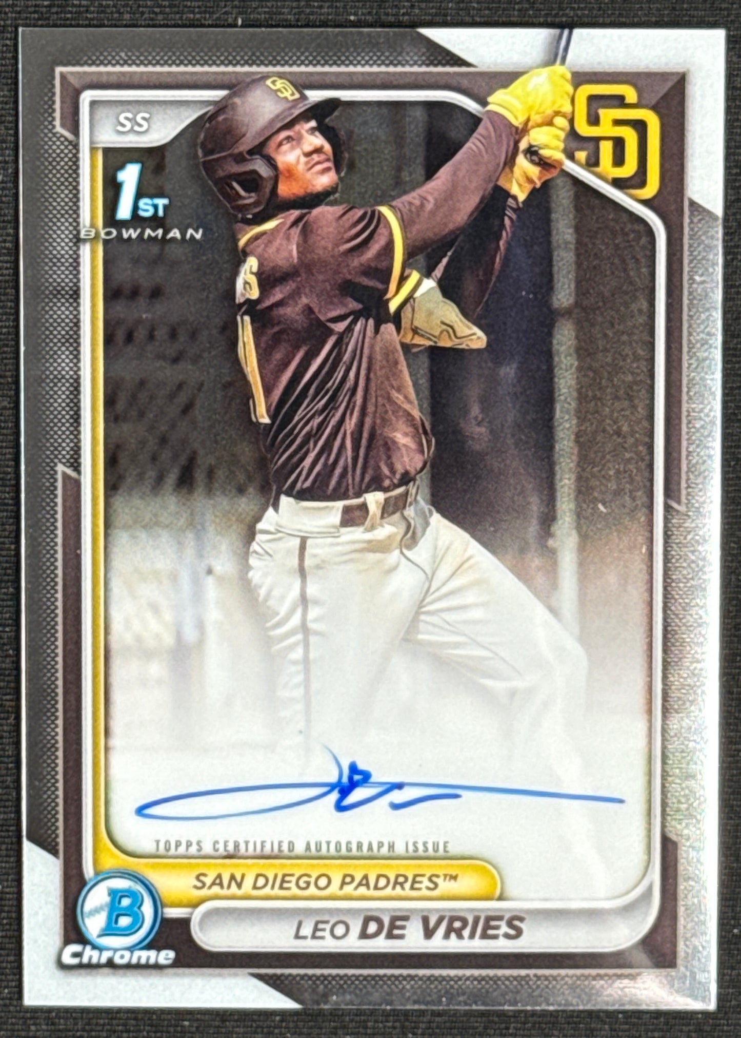 2024 Bowman Chrome Leo De Vries Prospect Autographs Auto #CPA-LD
