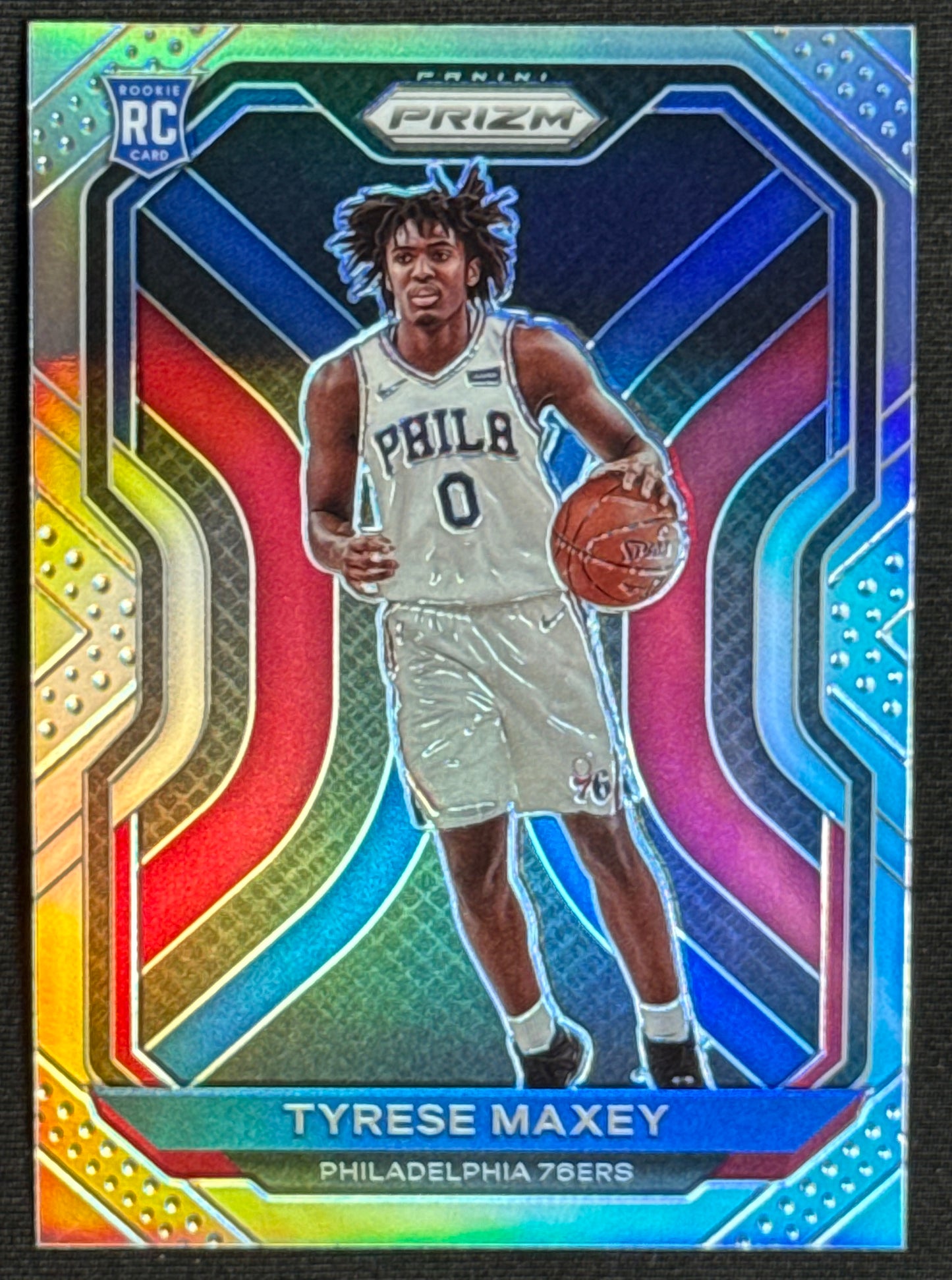 2020-21 Panini Prizm Tyrese Maxey Rookie Silver Prizms #256