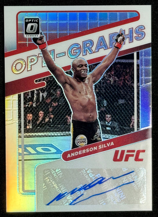 2022 Donruss Optic UFC Anderson Silva Opti-Graphs Holo Auto #OG-ASV