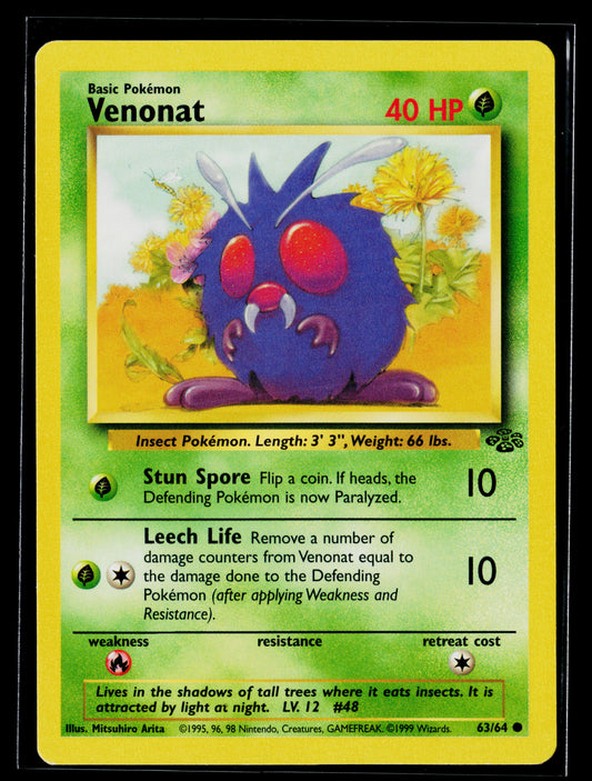 Venonat 1999 Pokémon Jungle Common #63/64