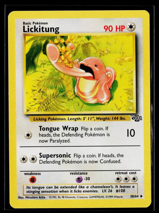 Lickitung 1999 Pokémon Jungle Uncommon #38/64