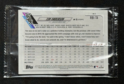 Tim Anderson 2021 Topps R.B.I. Baseball SEALED #RBI-TA