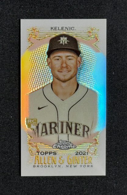 2021 Topps Allen & Ginter Chrome Jarred Kelenic Rookie Mini #252