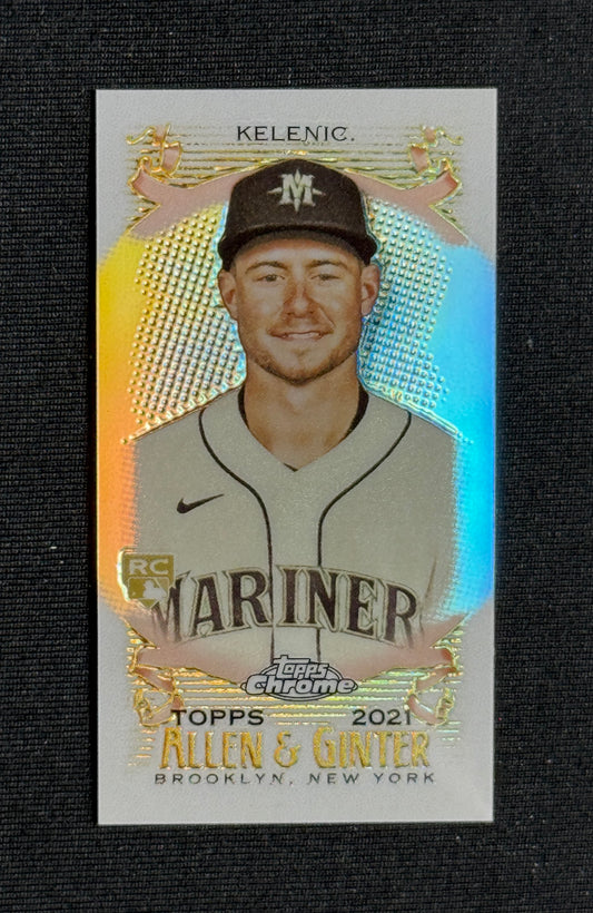 2021 Topps Allen & Ginter Chrome Jarred Kelenic Rookie Mini #252