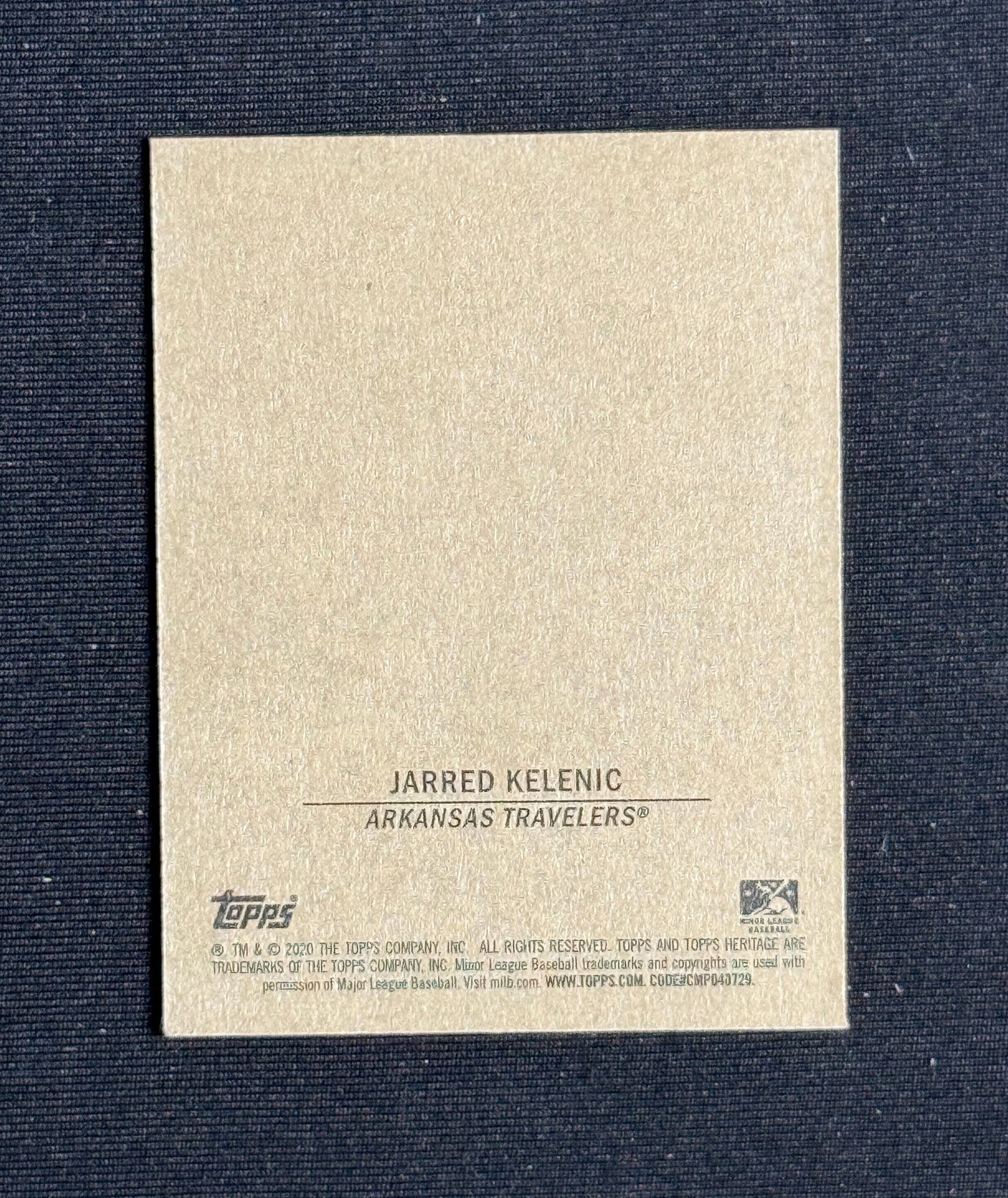 2020 Topps Heritage Mini Jarred Kelenic 1971 Bazooka Numbered Test #9