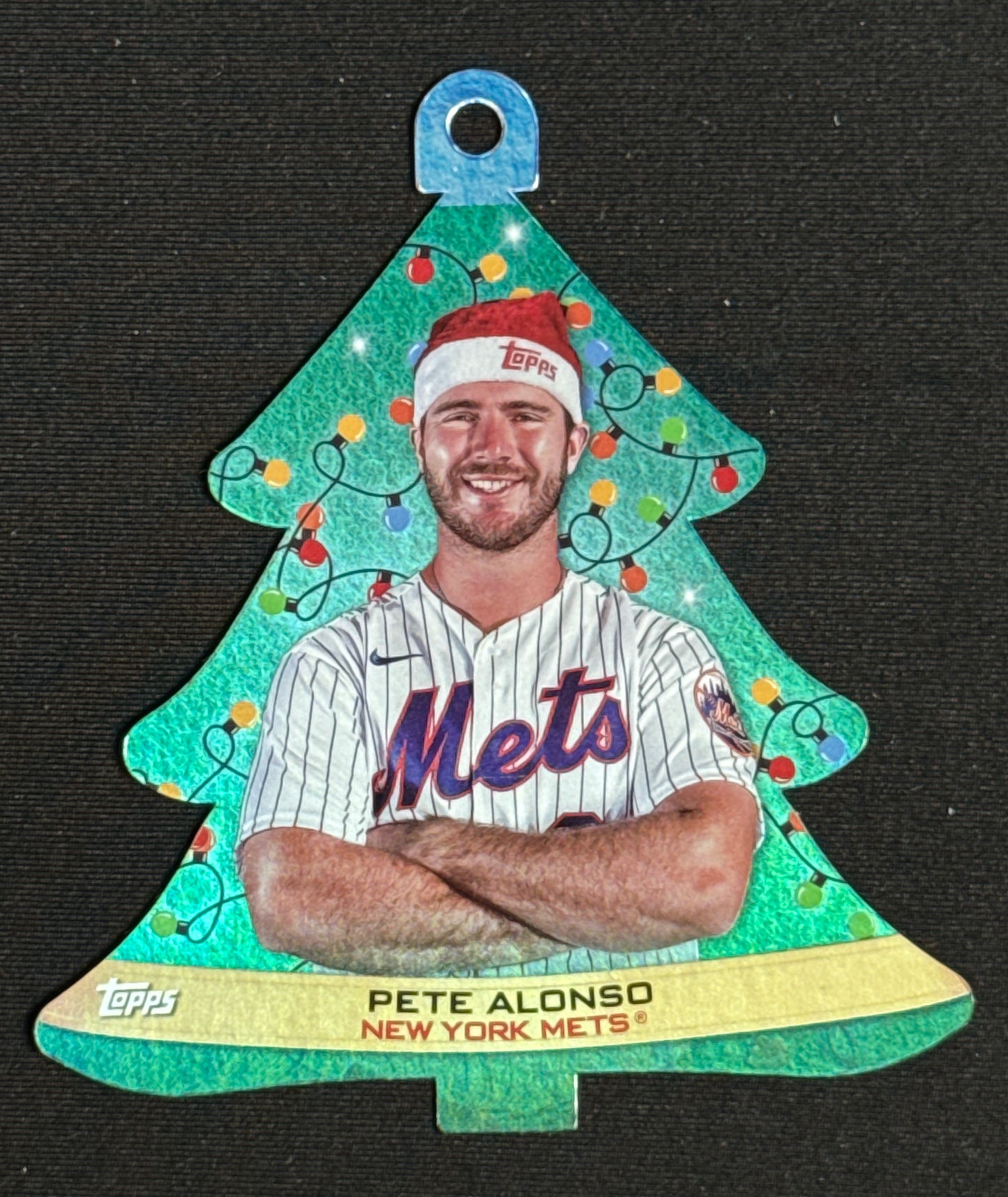 2022 Topps Holiday Pete Alonso Oversized Die Cut Ornaments Box Toppers #WHO-PA